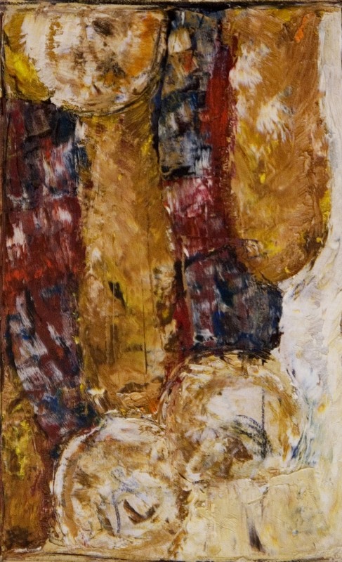 "Drawing. Long term" by Alexandra Clapatiuc, 250x150mm, Oil on paper