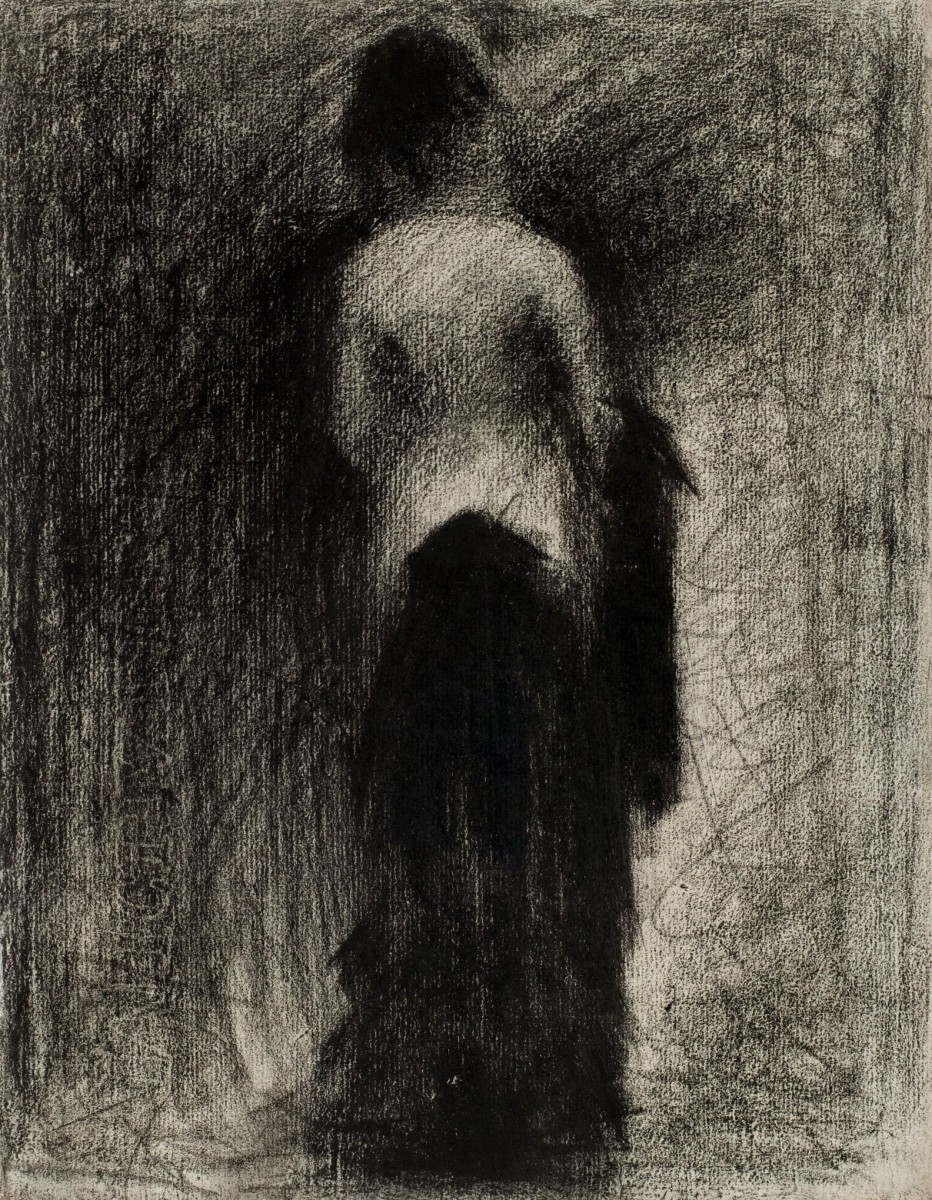 "Desen. Figură / semifigură" by Georges Seurat