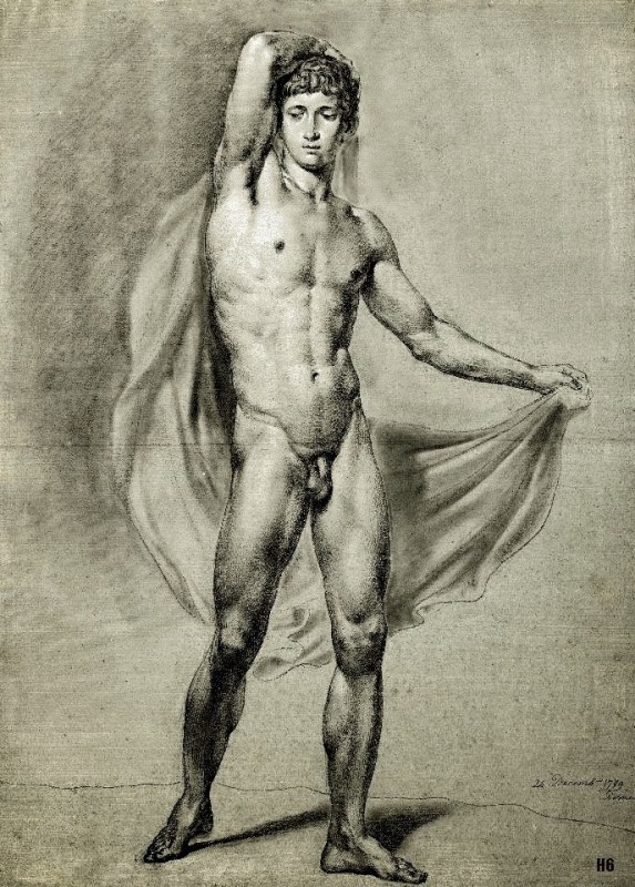 "Drawing. Nude" by Jean Grandjean