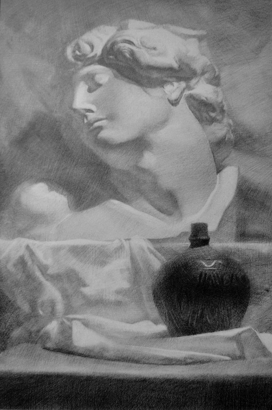 "Ghips" by Ниcолета Стати, 2007, 500x300mm, карандаш / бумага