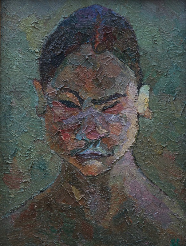 "Живопись. Портрет. Продолжительный" by Ниcолета Стати, 400x300mm, масло / холст