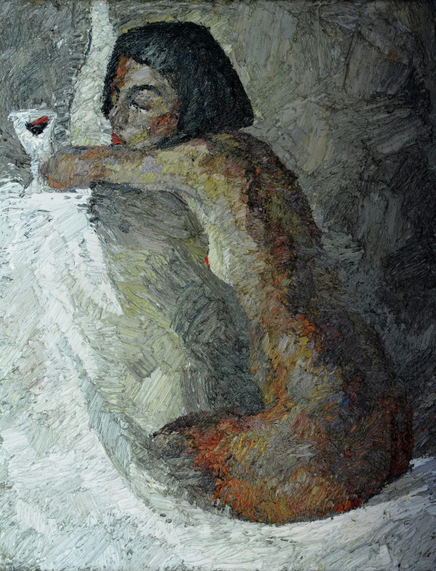 "Seminud" by Carolina Leagul, 2014, 680x520mm, oil on canvas