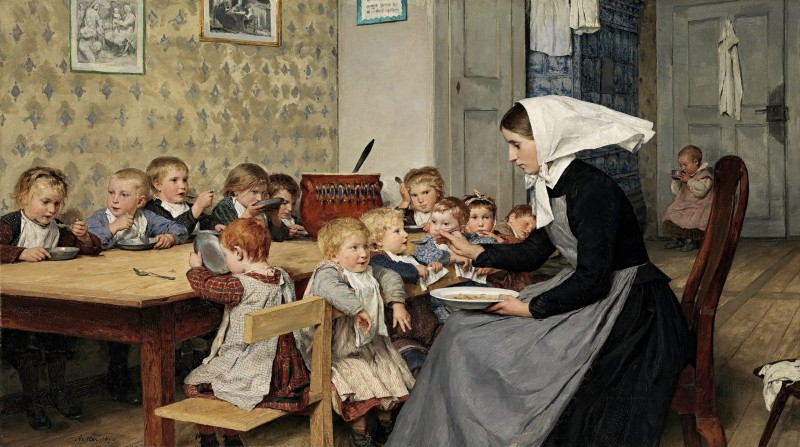 "Composition. People" by Albert Anker
