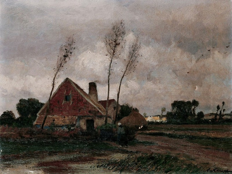 "Pictură. Rural" by Eugen Kampf