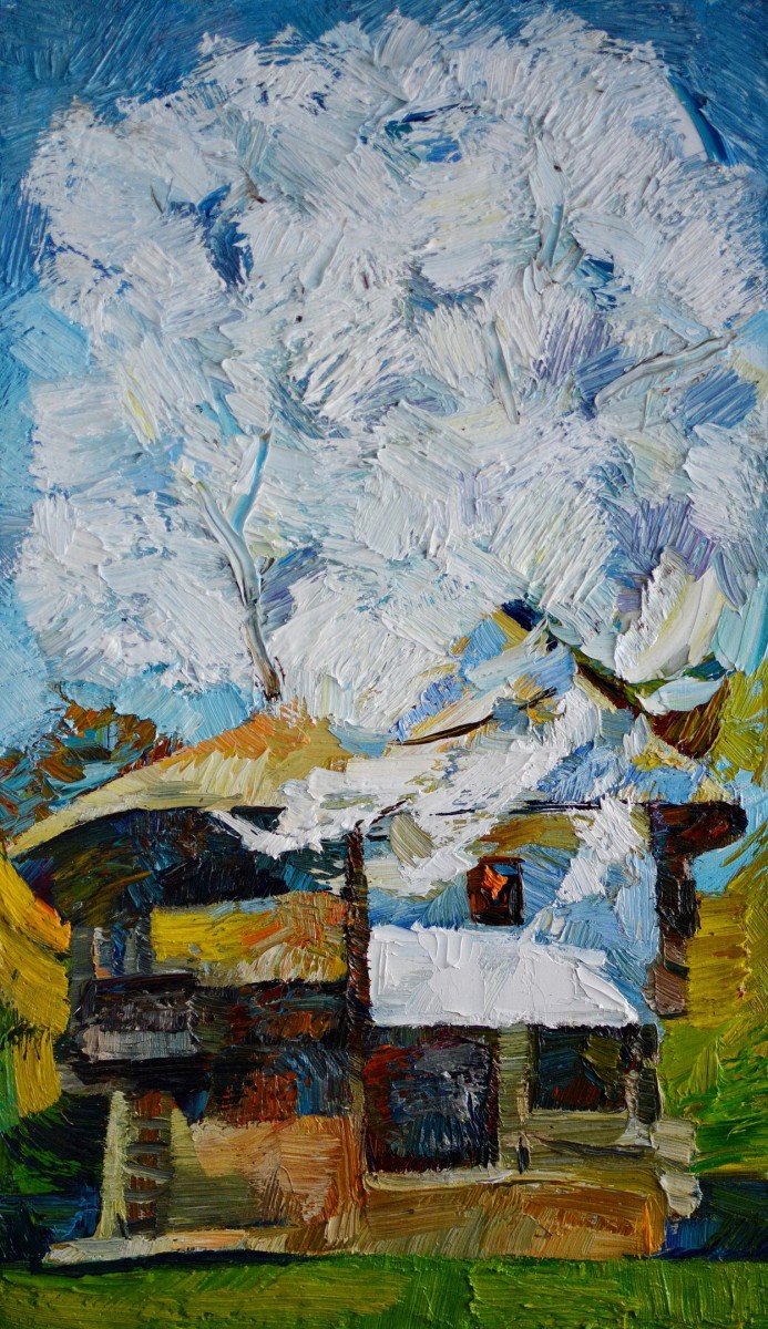"Painting. Pleinair. Pleinair romania" by Dumitrița Znaida, oil on canvas