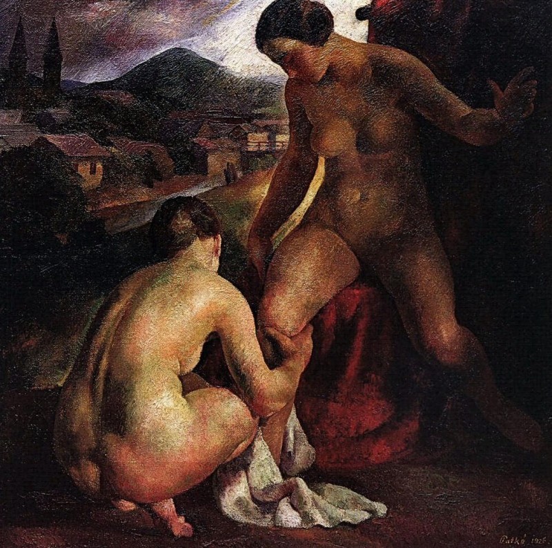 "Composition. Nude" by Károly Patkó