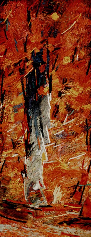 "State" by Anatol Ghimpu, 2003, 1050x420mm, oil on canvas