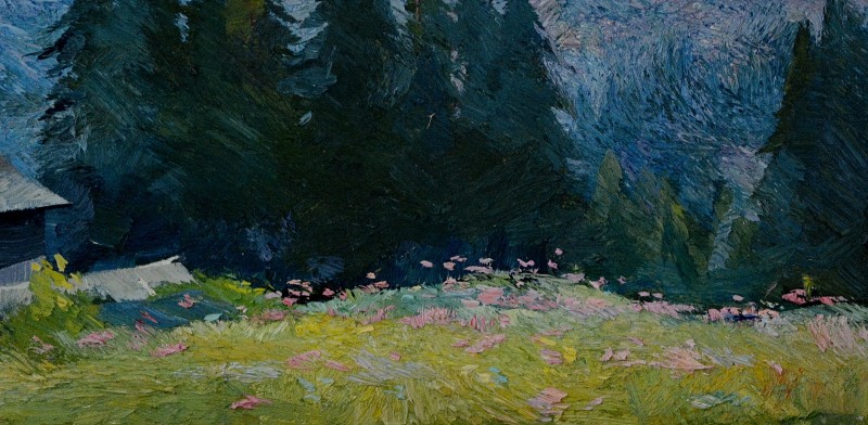 "Motiv. Râmnicu-Vâlcea" by Anatol Ghimpu, 2012, 300x600mm, ulei pe pânză