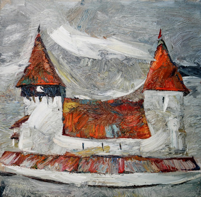 "Painting. Pleinair. Long term" by Sanda Ceban, 420x420mm, oil on canvas