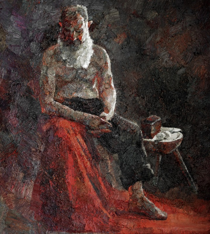 "Painting. Figure. Long term" by Vlada Cibuc, 800x700mm, oil on canvas