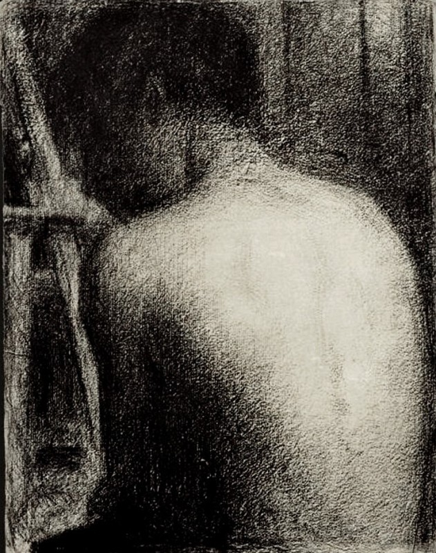 "Desen. Figură / semifigură" by Georges Seurat