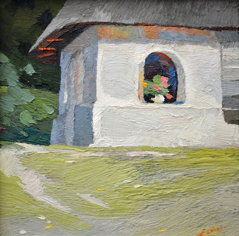 "Motiv" by Anatol Ghimpu, 2012, 300x300mm, ulei pe pânză