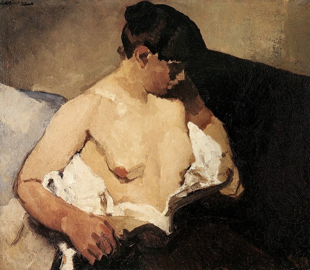 "Painting. Nude" by George Hendrik Breitner
