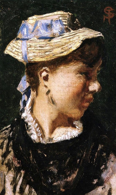 "Pictură. Portret" by Telemaco Signorini