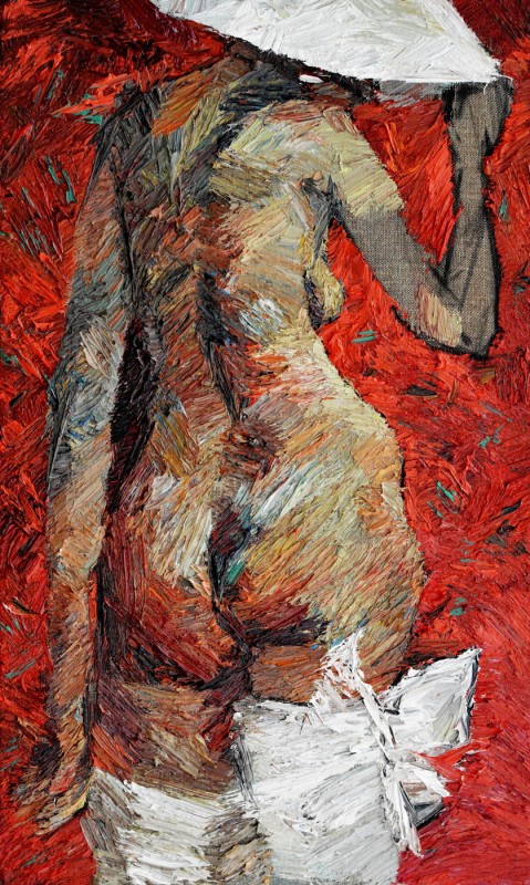 "Studiu. Nud" by Влада Cибуc, 2015, 500x300mm, масло / холст