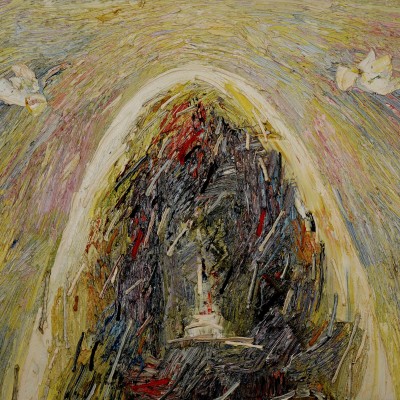 "Butuceni" by Anatol Ghimpu, 1994, 550x700mm, ulei pe pânză