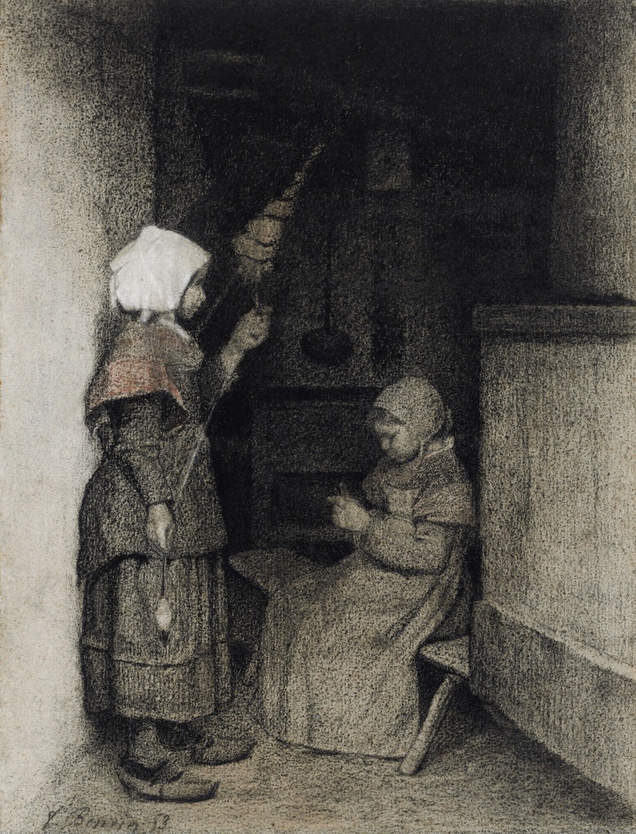 "Pictură. Oameni" by François Bonvin