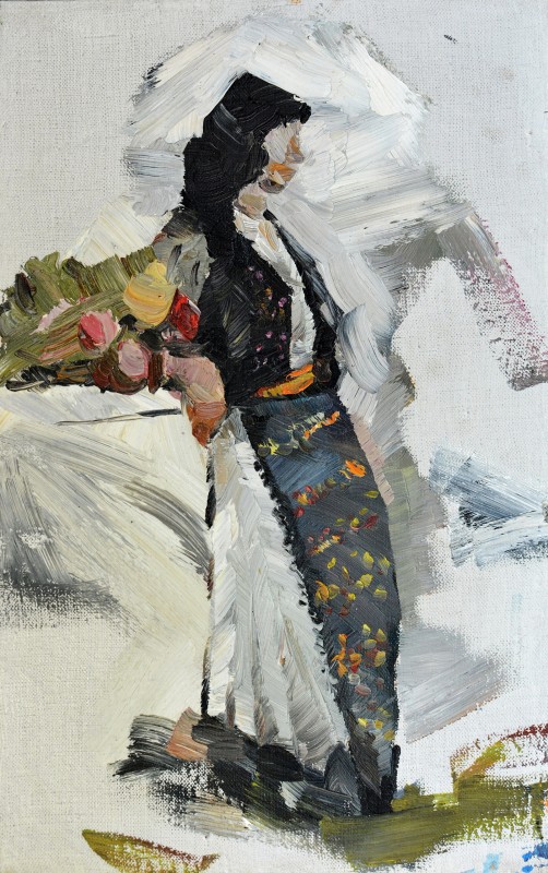 "FIgură. Pleinair" by Dumitru Josanu, 2013, 400x250mm, ulei pe pânză