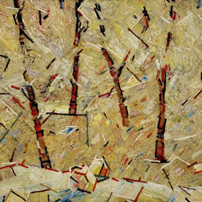 "Valea Trandafirilor" by Anatol Ghimpu, 1994, 800x800mm, oil on canvas