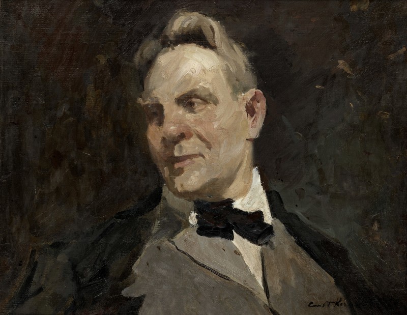 "Composition. Portrait" by Konstantin Alekseyevich Korovin