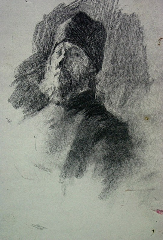 "Sketch. Portrait" by Gheorghe Lisița