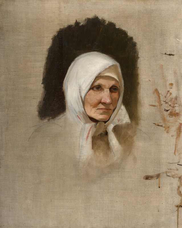 "Pictură. Portret" by Ladislav Mednyánszky