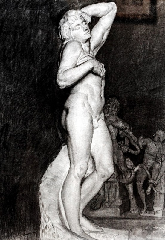 "Drawing. Nude" by Ulpiano Checa