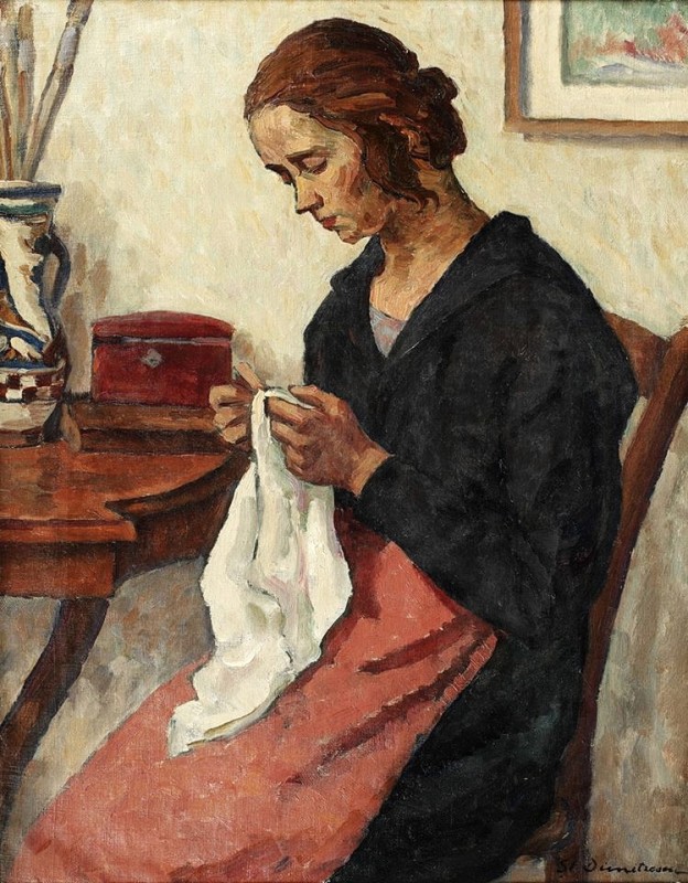 "Composition. Figure" by Ștefan Dimitrescu