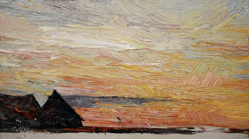 "Painting. Landscape. Pleinair. Pleinair romania" by Andriana Popodneac, oil on canvas