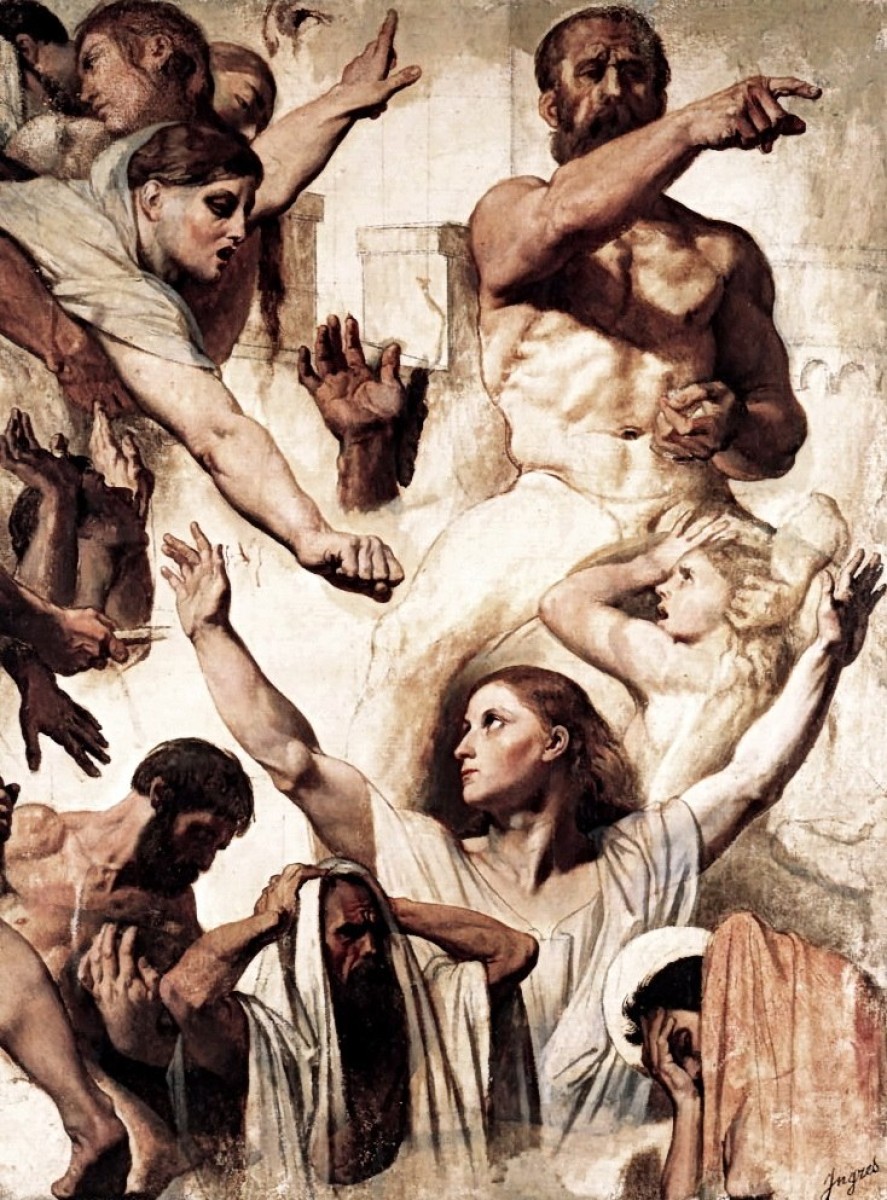 "Pictură. Oameni" by Jean Auguste Dominique Ingres