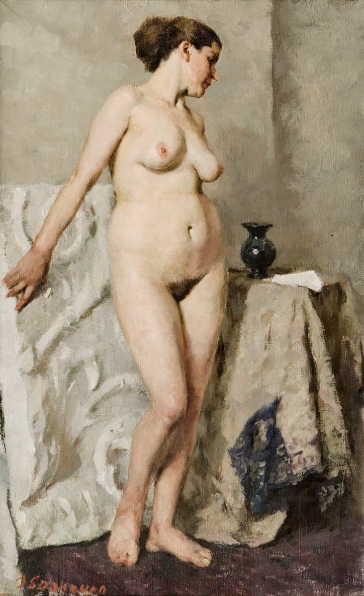 "Pictură. Nud" by Dmitrii Georgievich Oboznenko
