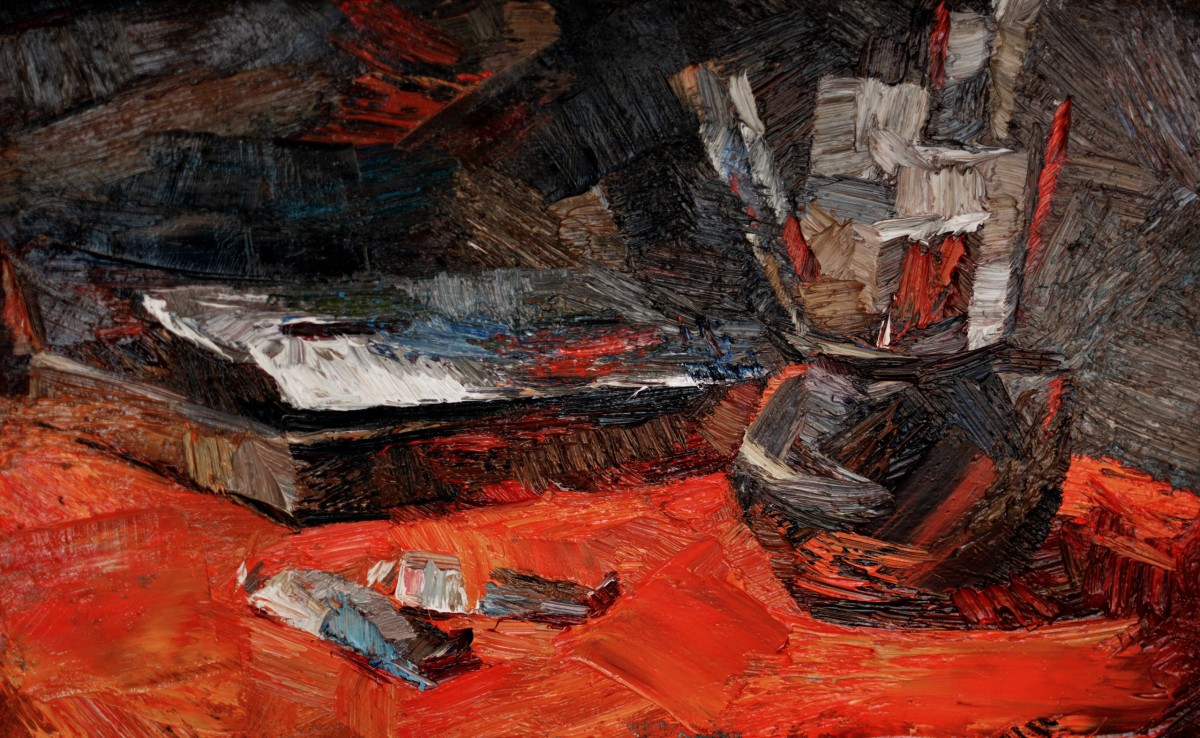"Painting. Etude. Long term" by Natalia Fostica, 250x400mm, oil on canvas