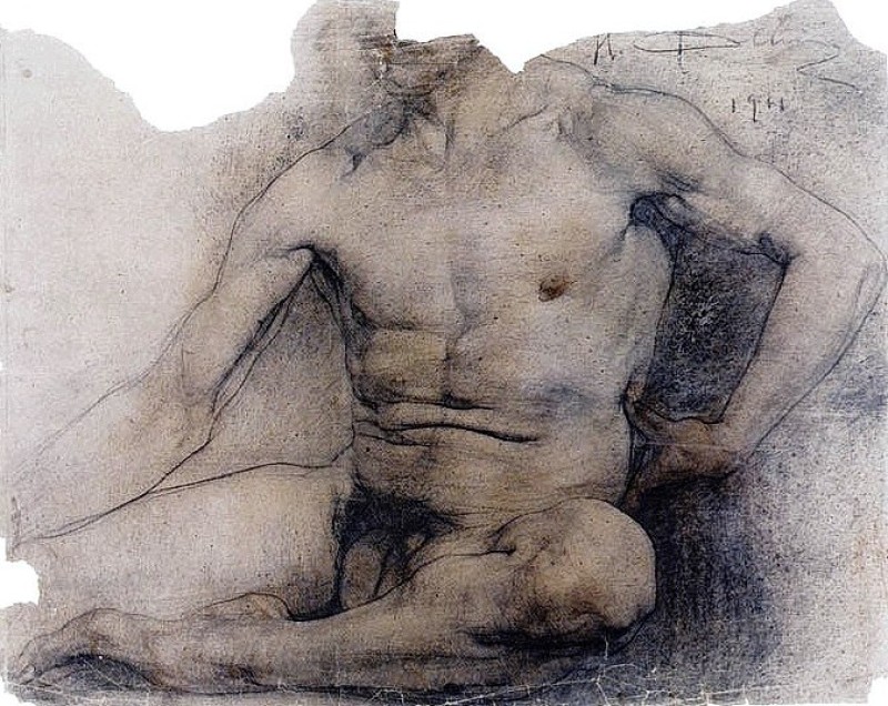 "Drawing. Nude" by Nicolai Fechin