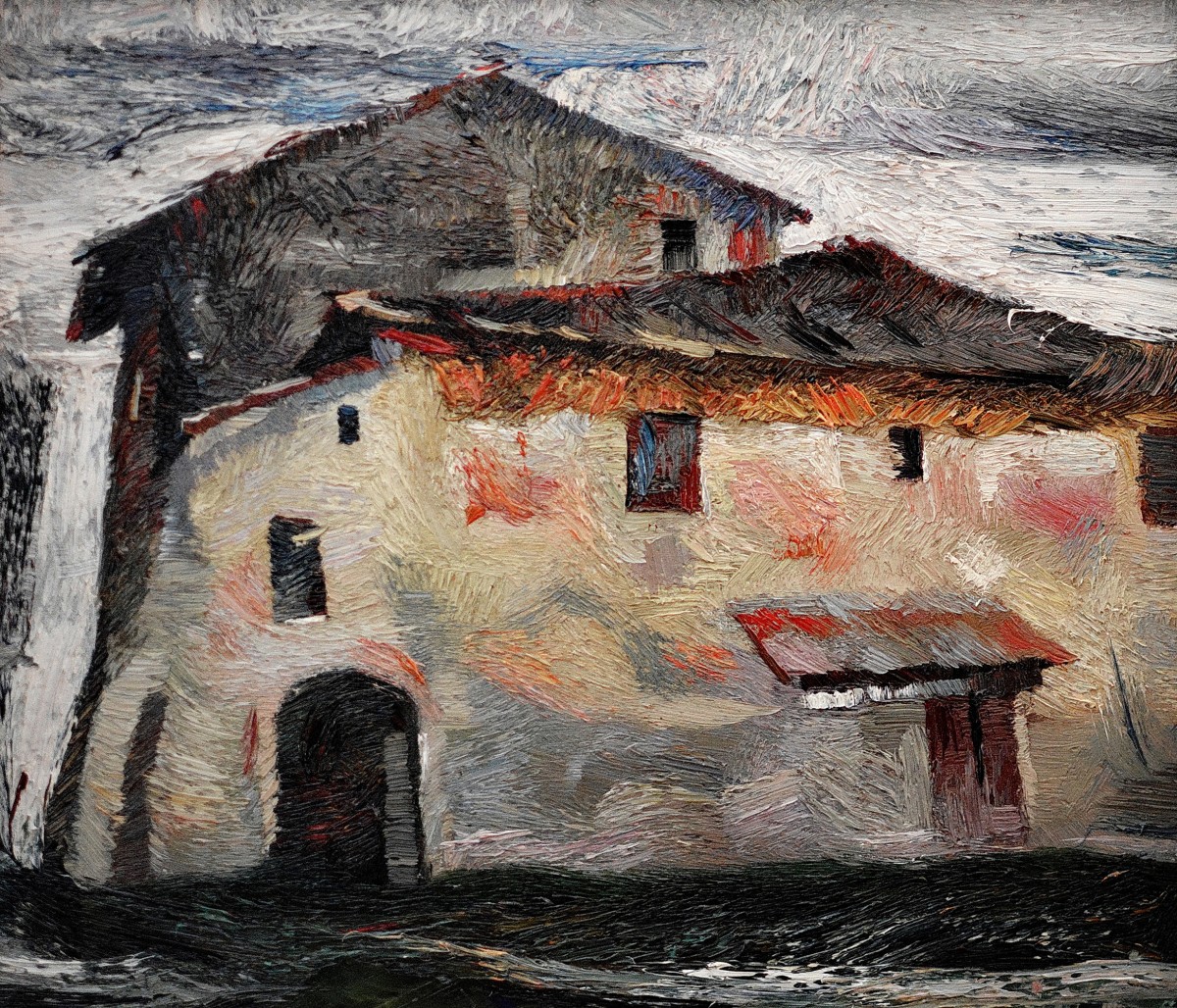 "Etude. Certaldo" by Anatol Ghimpu, 2001, 520x600mm, oil on canvas