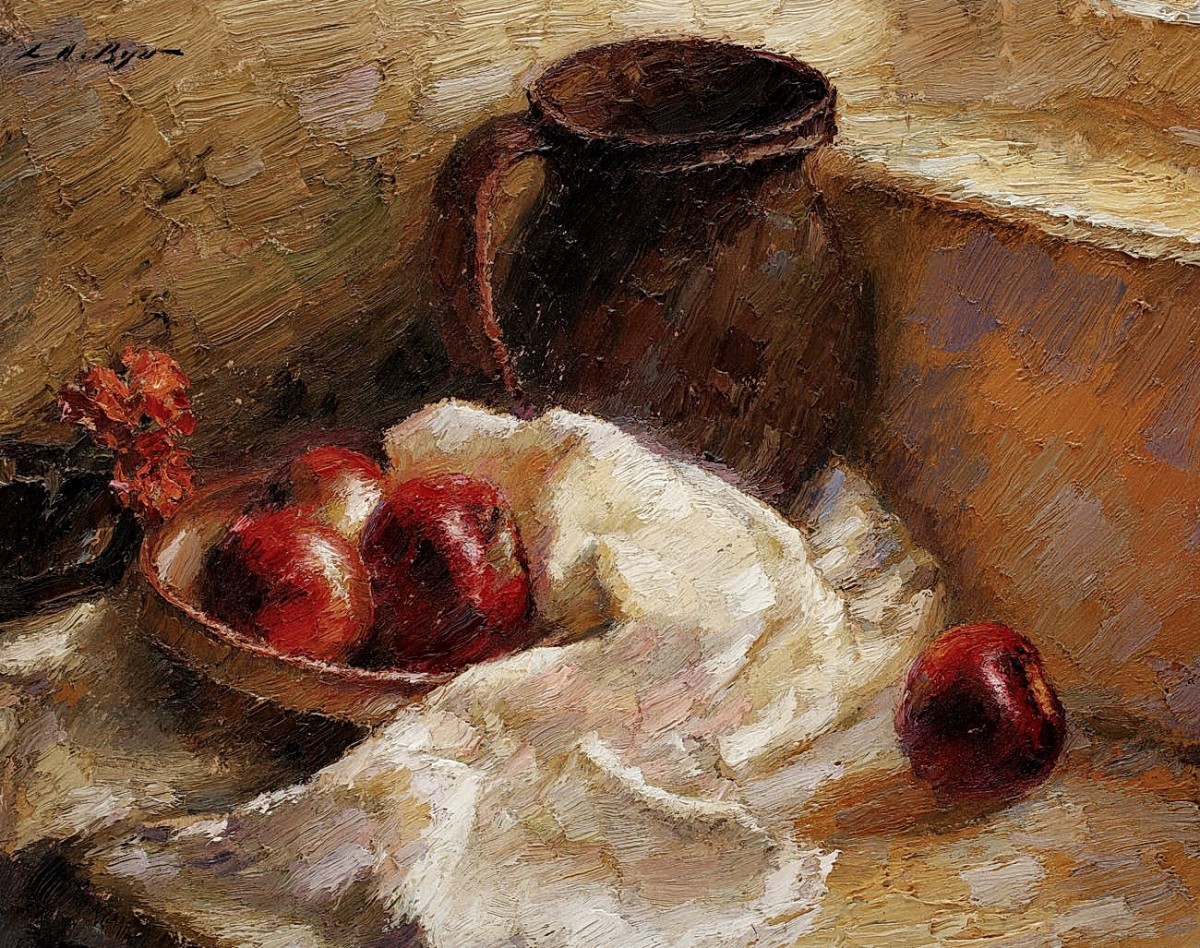 "Pictură. Natură statică" by Leon Biju