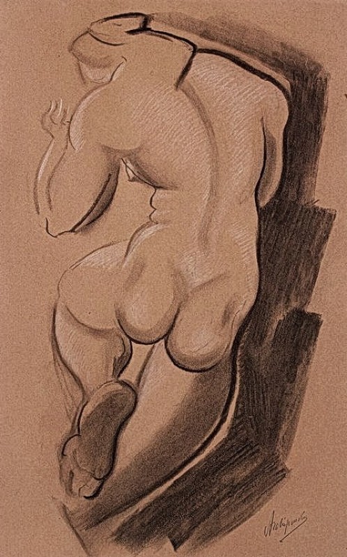 "Drawing. Nude" by Alexander Porfyrovych Archipenko