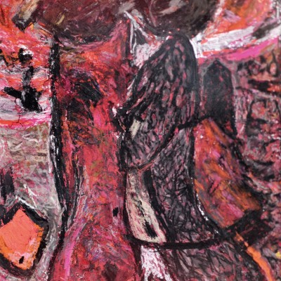 "Nud" by Александра Cлапатиуc, 2013, 250x150mm, Акрил на бумаге