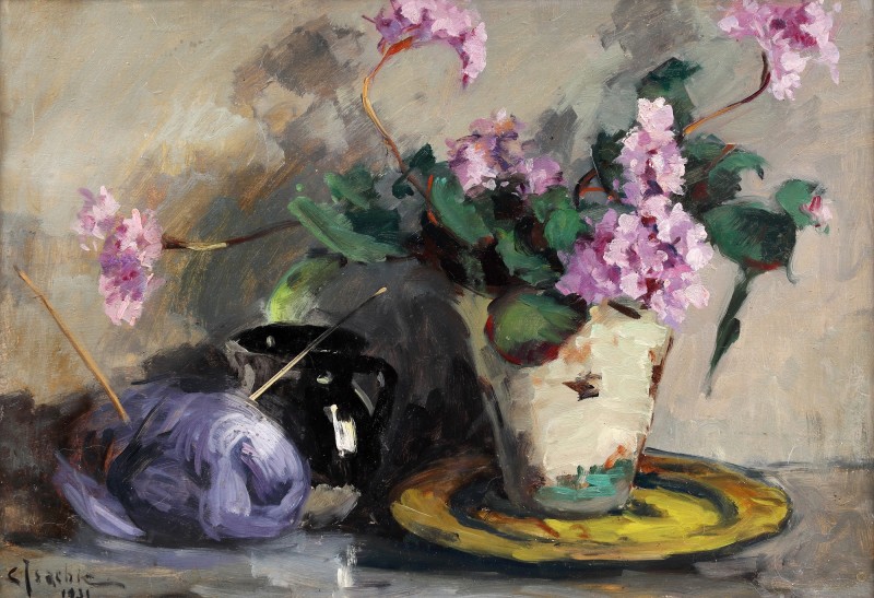 "Pictură. Flori" by Constantin Isachie Popescu