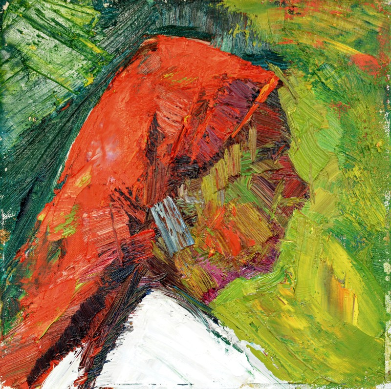 "Portret. Plein-air" by Cаролина Леагул, 2012, 300x300mm, масло / холст