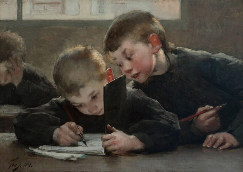 "Painting. People" by Henri Jules Jean Geoffroy