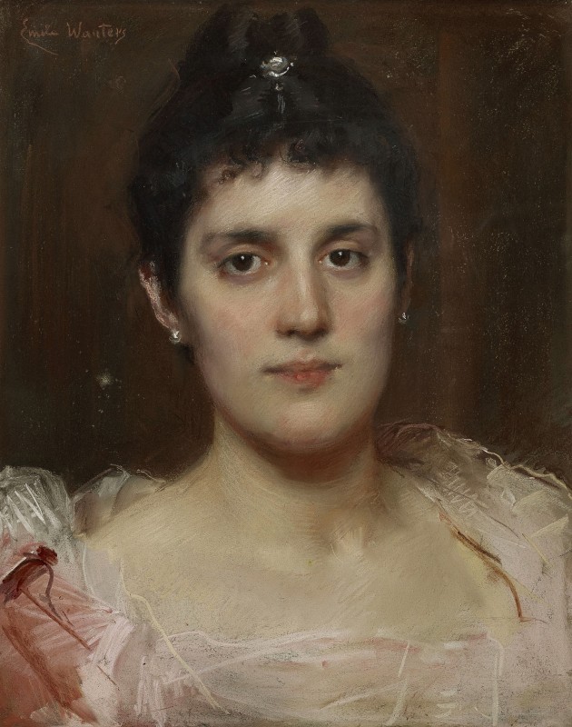 "Pictură. Portret" by Emile Wauters