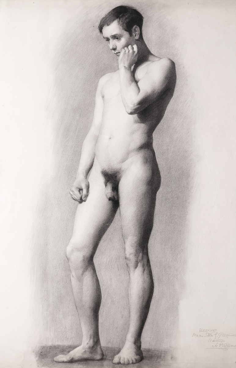 "Drawing. Nude" by Alfred Priest