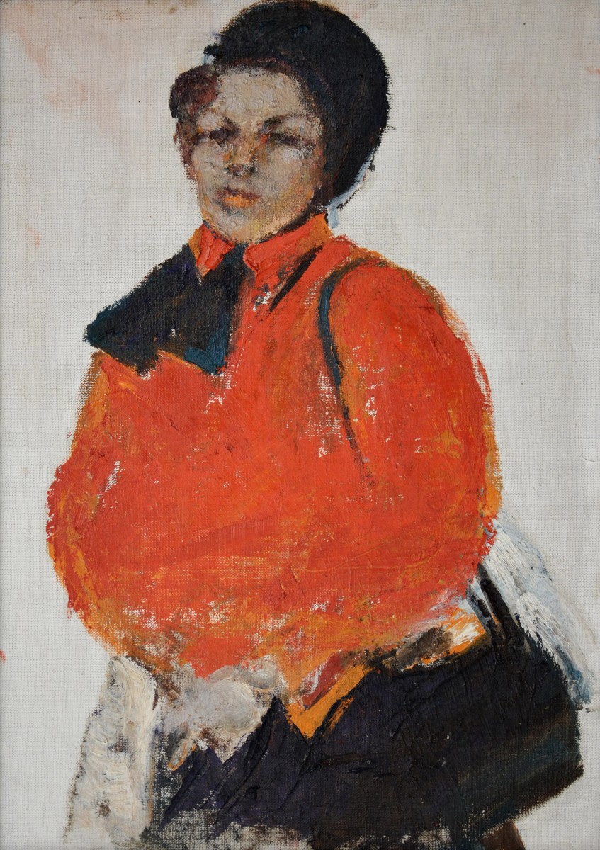 "Painting. Figure. Long term" by Ion Jumati, oil on canvas