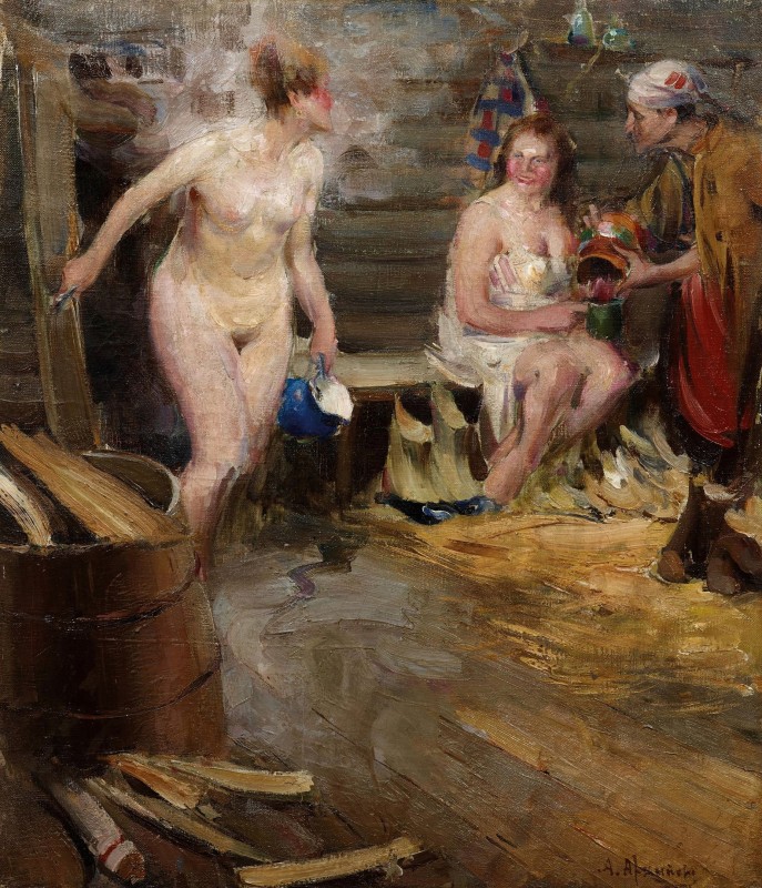 "Compoziție. Nud" by Abram Efimovich Arkhipov