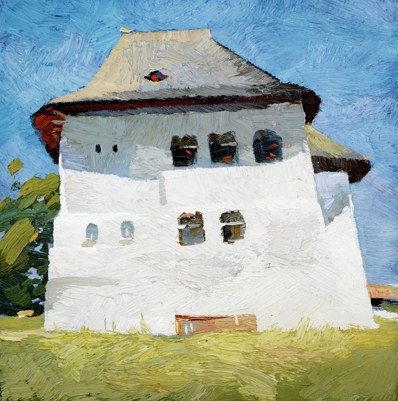 "Рымнику-Вылча (Râmnicu-Vâlcea)" by Анатол Гимпу, масло / холст