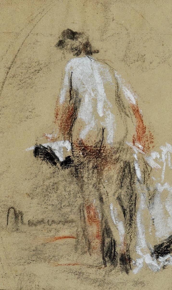 "Sketch. Nude" by Antonio Mancini