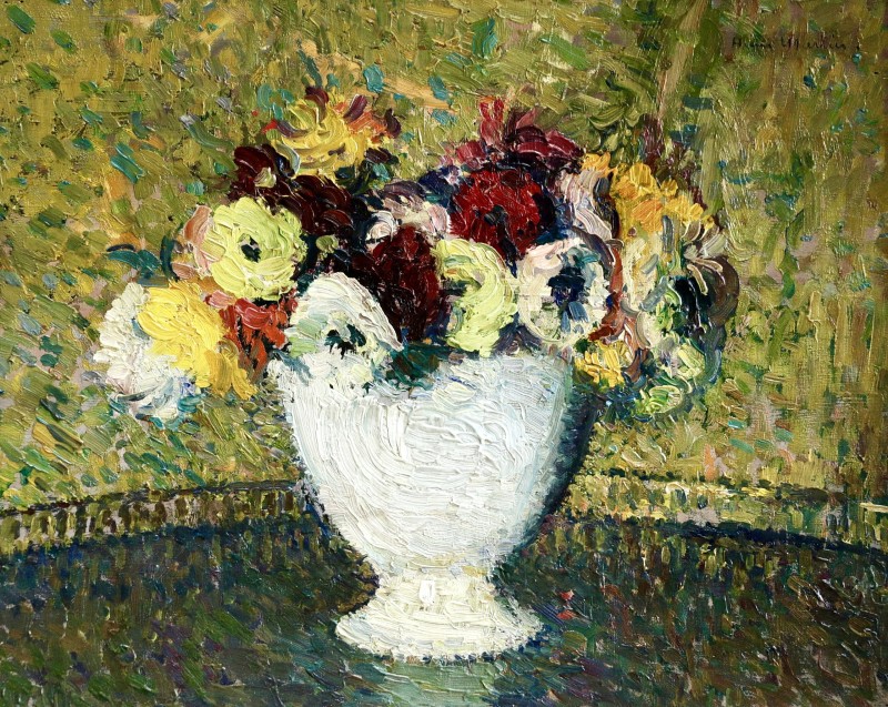 "Pictură. Flori" by Henri-Jean Guillaume Martin
