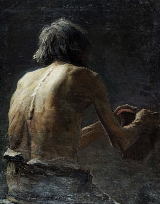 "Pictură. Figură / semifigură" by Stanisław Kamocki