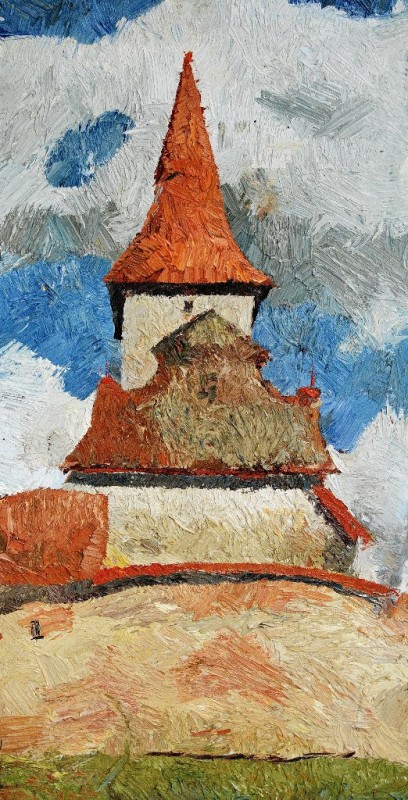 "Transilvania" by Nicolae Casian, 2015, oil on canvas