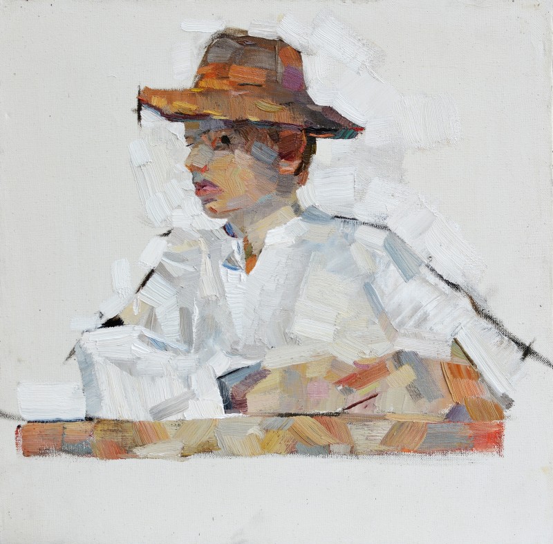 "Crochiu" by Vitalie Golban, 2020, ulei pe pânză